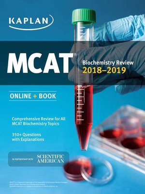 cover image of MCAT Biochemistry Review 2018-2019